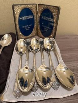 Vintage Soviet Russian Ussr Hep Flatware Lot 12 Knives & 9 Spoons + Bonus Frame