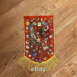 Vintage Soviet Russian Wwii Military Pins Medals Buttons Collection Flag