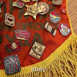 Vintage Soviet Russian Wwii Military Pins Medals Buttons Collection Flag
