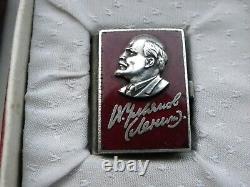 Vintage Soviet USSR Russian Rare Silver Mini badge-book Lenin foto 1930s