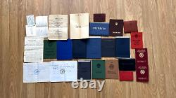Vintage Soviet Union set documents USSR original for husband and wife Russian