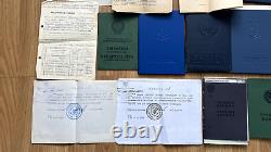 Vintage Soviet Union set documents USSR original for husband and wife Russian
