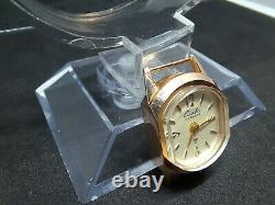 Vintage Soviet Women's Gold 583 Wrist Watch SLAVA 17 jewels USSR Retro Old Rare