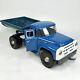 Vintage Soviet Zil 130 21 Dump Truck Russian Ussr Blue Pressed Steel Toy