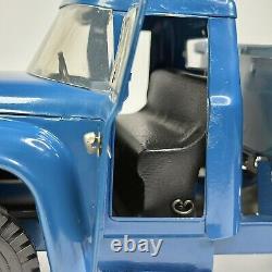 Vintage Soviet Zil 130 21 Dump Truck Russian USSR Blue Pressed Steel Toy