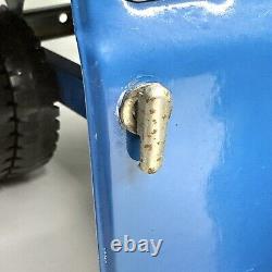 Vintage Soviet Zil 130 21 Dump Truck Russian USSR Blue Pressed Steel Toy