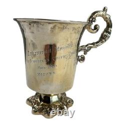 Vintage Sterling Silver USSR Russian Sport Trophy Cup