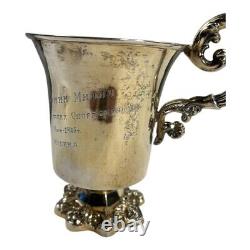 Vintage Sterling Silver USSR Russian Sport Trophy Cup