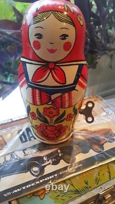 Vintage Toy Doll Clown Man Rubber Famous Russian Character Cccp Soviet Era Ussr