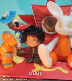 Vintage Toy Doll Clown Man Rubber Famous Russian Character Cccp Soviet Era Ussr