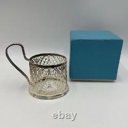 Vintage USSR Podstakannik Tea Glass Holder Russian Soviet Cup Holder Lot Of 4