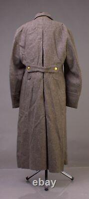 Vintage USSR Russian Military Surplus Uniform Overcoat Soldier Wool Coat 52-3 XL