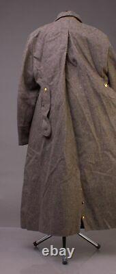 Vintage USSR Russian Military Surplus Uniform Overcoat Soldier Wool Coat 52-3 XL