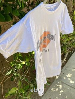 Vintage USSR Russian Rock Concert T Shirt Leningrad Hard Rock Soviet Band Tee M