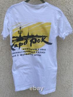 Vintage USSR Russian Rock Concert T Shirt Leningrad Hard Rock Soviet Band Tee M