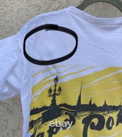 Vintage USSR Russian Rock Concert T Shirt Leningrad Hard Rock Soviet Band Tee M