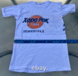 Vintage USSR Russian Rock Concert T Shirt Leningrad Hard Rock Soviet Band Tee M