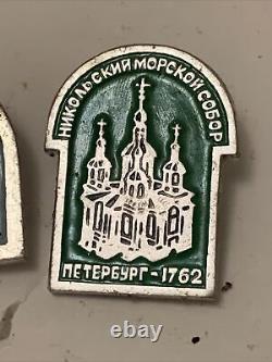 Vintage USSR Russian Soviet Lot Of 33 Enamel Pins