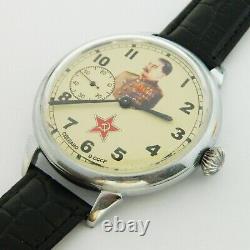 Vintage USSR Russian Soviet Mechanical wrist Watch ZIM ChK-6 Stalin #255