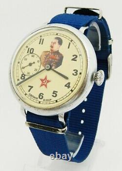 Vintage USSR Russian Soviet Mechanical wrist Watch ZIM Stalin #346