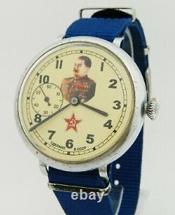 Vintage USSR Russian Soviet Mechanical wrist Watch ZIM Stalin #346