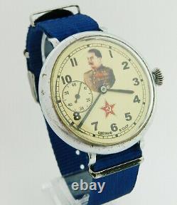 Vintage USSR Russian Soviet Mechanical wrist Watch ZIM Stalin #346