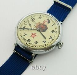 Vintage USSR Russian Soviet Mechanical wrist Watch ZIM Stalin #346