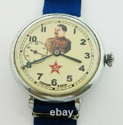 Vintage USSR Russian Soviet Mechanical wrist Watch ZIM Stalin #346