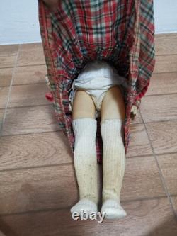 Vintage USSR Russian Soviet Plastic Toy Doll Boy folk costume 20inc