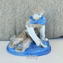 Vintage USSR Soviet Russian Ghzel Porcelain Figurine Princess Frog