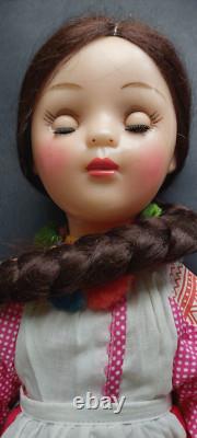 Vintage USSR Soviet Russian Plastic DOLL Folk? Lothes Voronezh Province withTag