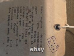 Vintage USSR Soviet Union Russian Military Officer Hat Size 55 w Original TAGS