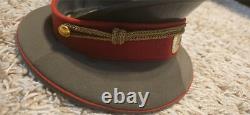 Vintage USSR Soviet Union Russian Military Officer Hat Size 55 w Original TAGS