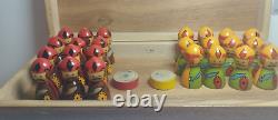 Vintage USSR Soviet Wooden Chess Game Set Rre With Russian doll pawns OTK-44