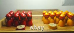 Vintage USSR Soviet Wooden Chess Game Set Rre With Russian doll pawns OTK-44