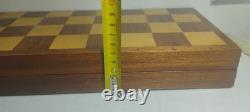 Vintage USSR Soviet Wooden Chess Game Set Rre With Russian doll pawns OTK-44