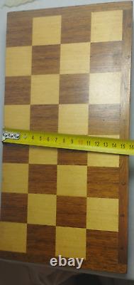 Vintage USSR Soviet Wooden Chess Game Set Rre With Russian doll pawns OTK-44