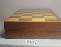 Vintage USSR Soviet Wooden Chess Game Set Rre With Russian doll pawns OTK-44