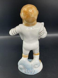 Vintage Ussr Russian Soviet Astronaut Cosmonaut Porcelain Figurine Soviet Space