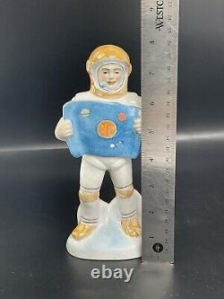 Vintage Ussr Russian Soviet Astronaut Cosmonaut Porcelain Figurine Soviet Space