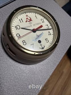 Vintage Vostok Russian CCCP Soviet Submarine Naval Wall Clock