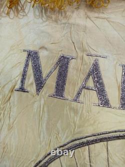 Vintage WWII USSR Russian embroiedry flag or banner Soviet union embroidered