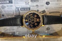 Vintage Watch Masonic Mechanical Poljot USSR Russian Soviet Deluxe Slim Men's