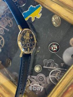 Vintage Watch Masonic Mechanical Poljot USSR Russian Soviet Deluxe Slim Men's