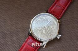 Vintage Watch Mechanical Masonic Wrist Mens Molniya Russian Soviet USSR Strap