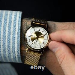 Vintage Watch Mechanical Sputnik Pobeda USSR Russian Kirova Rare Strap Soviet