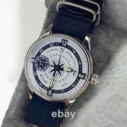 Vintage Watch Molniya Mechanical Wrist Compass Men's Russian Soviet USSR Strap