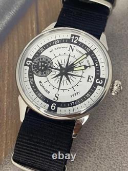 Vintage Watch Molniya Mechanical Wrist Compass Men's Russian Soviet USSR Strap