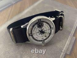 Vintage Watch Molniya Mechanical Wrist Compass Men's Russian Soviet USSR Strap