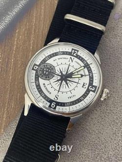 Vintage Watch Molniya Mechanical Wrist Compass Men's Russian Soviet USSR Strap